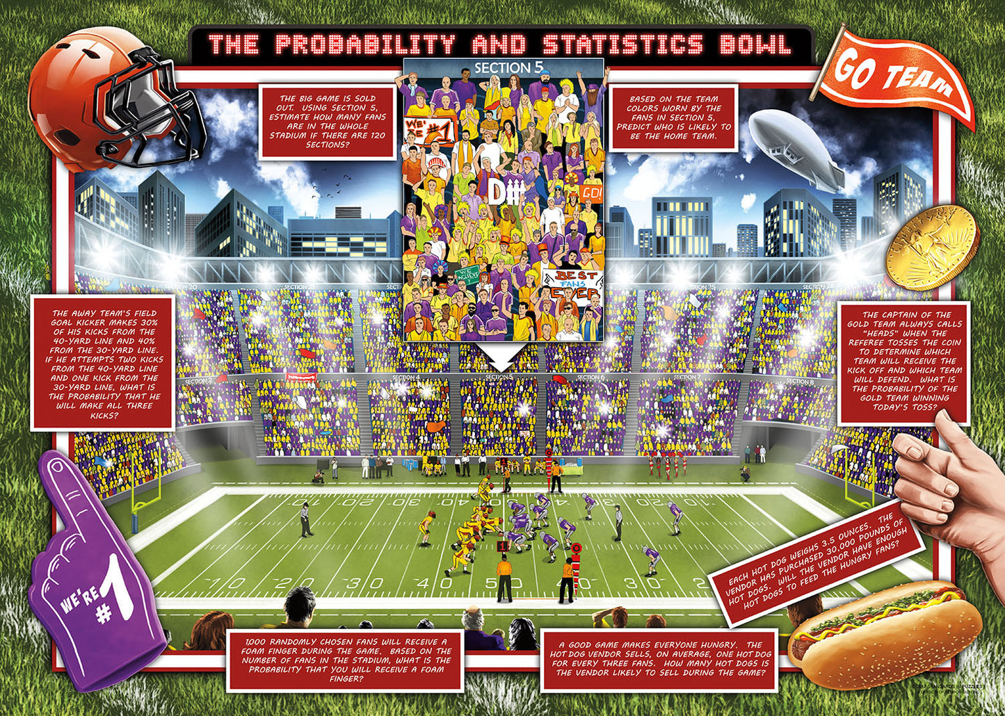 Probability and Statistics Bowl Jigsaw Puzzle